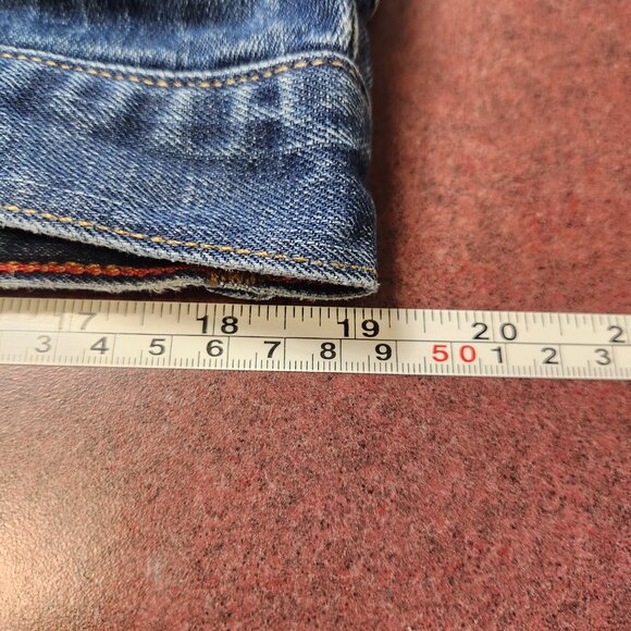 Raleigh Denim Workshop Jeans 38 Alexander Relaxed Straight Hand Crafted Med Wash - Picture 12 of 16